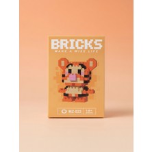 Ubin Shop Mini Blok Çizgili Kaplan Figürü Yapı Oyuncak Seti Koleksiyon ve Hobi Oyuncağı 14+