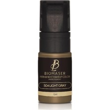 Nacario Biomaser Kalıcı Makyaj Nano Pigment Boya, Light Gray, 12 ml