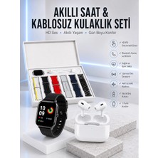Armüz 7 Kordonlu Akıllı Saat ve Yeni Nesil Kulaklık Dokunmatik Ekran Android ve Ios Uyumlu