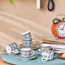 Nacario Karaca Beylerbeyi 6 Kişilik Kahve Fincan Takımı 80 ml