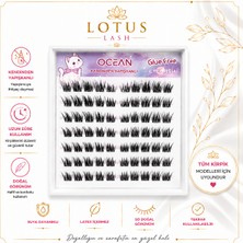 Ocean Kendinden Yapışkanlı 5d Doğal Hacimli Hazır Volume Demet Kirpik 90 Adet Mix Boy (Glue Free) - ASU-416
