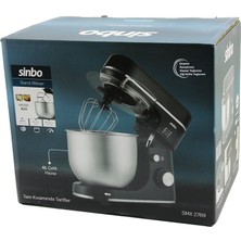 ALK Siyah Standlı Mikser Çırpıcı - Hamur Yoğurucu - Karıştırıcı 8 Kademe Hız Ayar 6l Çelik Hazne 1300W SMX-2769