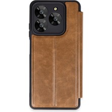 Aconcept Newface General Mobile Era 50 Kılıf Flip Cover - Taba