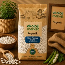 Ekoloji Market Organik Glutensiz Kuru Fasulye Şeker Ispir 750 Gr.