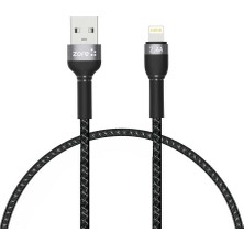 Teknook Zore Shira Serisi Lightning USB Kablo 30CM - Siyah