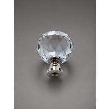 Gold Kulp Krom Prizma Kesim Kristal Cam Mobilya & Çekmece Kulpu ÇAP(30MM)