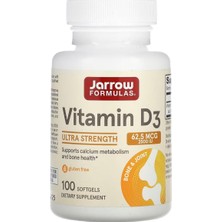     Jarrow Formulas Vitamin D3 Ultra Strength 2500 Iu 100 Softgel