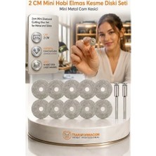 ALK 10 Adet 20MM Elmas Kesici Disk Seti, Mini Cam Metal Ahşap Kesme Ucu Model 1