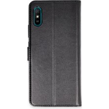 Aconcept Newface Xiaomi Redmi 9A Kılıf Tr S Plus Kapaklı Kılıf - Siyah