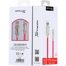 Bezos S48 Lightning Kablo iphone Uyumlu 1m 3A - Kırmızı
