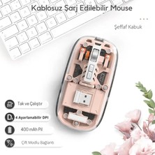 Uslucan Alışveriş Pembe 501 Bt+ Wireless Mouse ZR1133