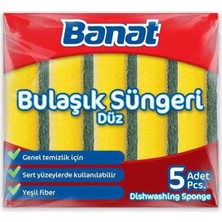 Bezos Düz Bulaşık Süngeri 5li