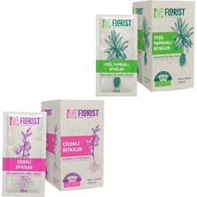 Florist Yeşil Yapraklı ve Çiçekli Bitkiler Besin Seti