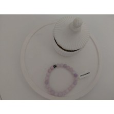 Değişik Aksesuar Şeker Tadında Doğal ve Orjinal Taş Bileklik Akuamarin 8 mm