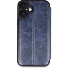 Aconcept Newface Iphone 16 Plus Kılıf Flip Cover - Lacivert