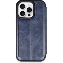 Aconcept Newface Iphone 15 Pro Max Kılıf Flip Cover - Lacivert