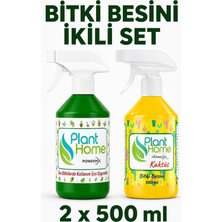Plant Home Power Mix Sıvı Bitki Besini ve Kaktüs Besini Dönüşümlü Bakım Seti 2X500 ml