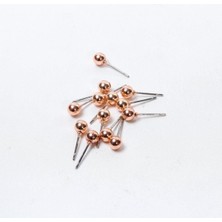Zero Land Kmrsfres Roz Renk Metal Top Küpe 50 Gram-Roz-1