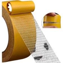 Uslucan Alışveriş 10 Metre x 3 cm Çift Taraflı Süper Güçlü Yapışkan Yapıştırıcı Bant Isıya Dayanıklı