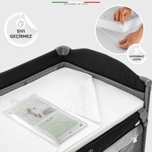 EleleLife 70*110 Sıvı Geçirmez Lastikli Bebek Yatak Koruyucu Alez