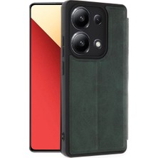 Ozka Concept Koruyucu Kapak Note 13 4g Flip Cover - Koyu Yeşil
