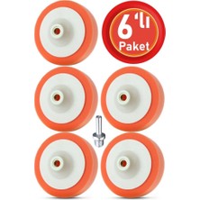 Mey İthalat Bondit Turuncu Oto Pasta Cila Parlatma Polisaj Süngeri 150MM 6 Lı Paket