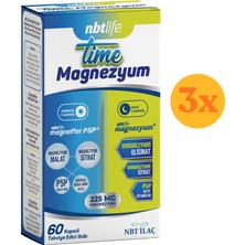 Nbt Life Time Magnezyum - Malat, Sitrat, Vitamin B6 ve B12 - 60 Kapsül - 3 Adet (Toplam 180 Kapsül) - Dezenfektan Hediyeli