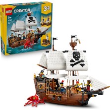 LEGO ® Creator 3’ü 1 Arada Ikonik Korsan Gemisi 31387 - 9+ Yaş Için Oyuncak Yapım Seti (1074 Parça)
