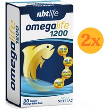 Nbt Life Omegalife 1200 - Trigliserid Form Yüksek Epa/dha Balık Yağı - 30 Kapsül - 2 Adet (Toplam 60 Kapsül) - Dezenfektan Hediyeli