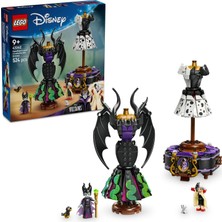Mey İthalat LEGO Disney Kötüleri Malefiz'in ve Cruella De Vil'in Elbiseleri 43262-9 Yaş Üzeri Kız ve Erkek Çocuklar Için Sergileme Standı, 2 Mini Bebek ve 2 Hayvan Figürü Içeren Oyuncak Yapım Seti (524 Parça)