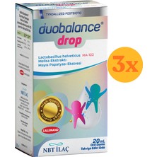 Nbt Life Duobalance Drop - Probiyotik Mikroorganizma Içeren Takviye Damla - 20 ml - 3 Adet (Toplam 60 Ml) - Dezenfektan Hediyeli