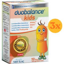 Nbt Life Duobalance Kids - Çocuklar Için Probiyotik Mikroorganizma Içeren - 10 Saşe - 3 Adet (Toplam 30 Saşe) - Dezenfektan Hediyeli
