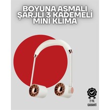General Boyuna Asılan Taşınabilir Küçük Fan | Turbo Motor 5 Kanat Katlanabilir Gövde