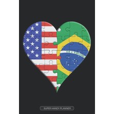 Mey İthalat Planner: American Brazilian Flag United Heart Jigsaw Puzzle Flags Of America Brazil