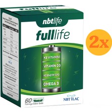 Nbt Life Fulllife - Multivitamin, Multimineral ve Koenzim Q10 - 60 Kapsül - 2 Adet (Toplam 120 Kapsül)
