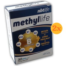 Nbt Life Methyllife - Aktif B Kompleks, Vitamin B12 - 30 Kapsül - 2 Adet (Toplam 60 Kapsül) - Dezenfektan Hediyeli