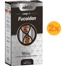 Nbt Life Longlife Fucoidan - Deniz Yosunu Ekstresi - 60 Kapsül - 2 Adet (Toplam 120 Kapsül) - Dezenfektan Hediyeli