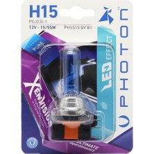 Mey İthalat Photon Ampul H15 12V 15/55W Xen Vision (Tekli Blister) (Beyaz Işık) 6000K Pht PH5515 Dv B1