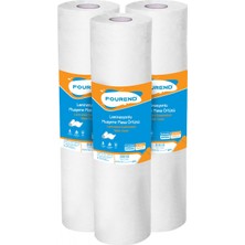 Fourend Laminasyonlu Muayene Masa Örtüsü 50X50 Rulo Sedye Örtüsü Su Geçirmez 10 Adet
