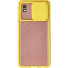 Ozka Concept A01 Core Palm Buzlu Kamera Sürgülü Silikon - Sarı