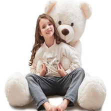 Mey İthalat Sevgiliye Özel Hediye - 140 cm Papyonlu Peluş Ayıcık...