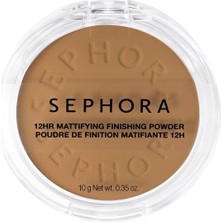 Meks Sephora Mattifying Finishing Powder-Uzun Süre Kalıcı Ince Yapılı Mat Bitişli Pudra 10G, 06 Tan Peac