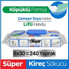 Meks Sleepy Easy Clean Süper Kireç Sökücü Havlu 8X30 (240 Yaprak)