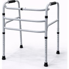 Meks Ayarlanabilir Yürüteç, Tekersiz Walker, Metal Gövde, Kaymaz Ayaklı, 120 kg Kapasiteli, Hasta ve Yaş