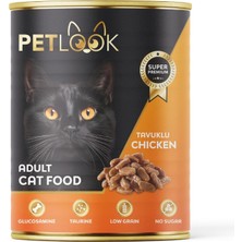 Meks Konserve Kedi Maması Yetişkin Tavuk Etli, Kıyılmış Etli, Pate 400 gr Yaş Mama Düşük Tahıllı