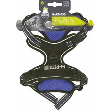 Meks M-Pets Hiking Reflektörlü Soft Sirt Tasmasi Blue (S)