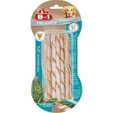 Meks 8ın1 Delights Pro Dental Twisted Sticks Burgu Çubuklar 10'lu, 55 gr Köpek Ödülü