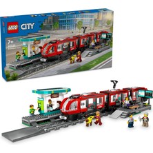Meks LEGO City Şehir Merkezi Tramvay Istasyonu 60423-7 Yaş ve Üzeri Kız ve Erkek Çocuklar Için 6 Minifig