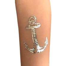 Meks Metalik Lazer Tattoo Transfer Kağıdı (Geçici Dövme) (A4) Gümüş Renk (10)