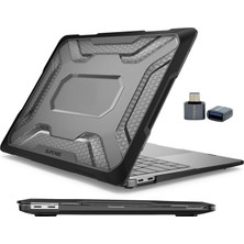 Meks Mcstorey Macbook Air Kılıf 13 Inç A1932 Modeli Için Mac Koruyucu Güçlü ve Çizilmeye Dayanıklı Darbe
